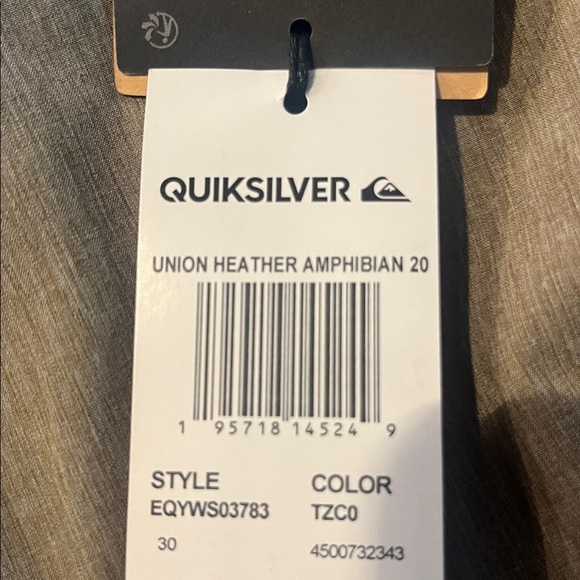 Quicksilver amphibian DryFlight shorts 30/20 NWT - Picture 8 of 8